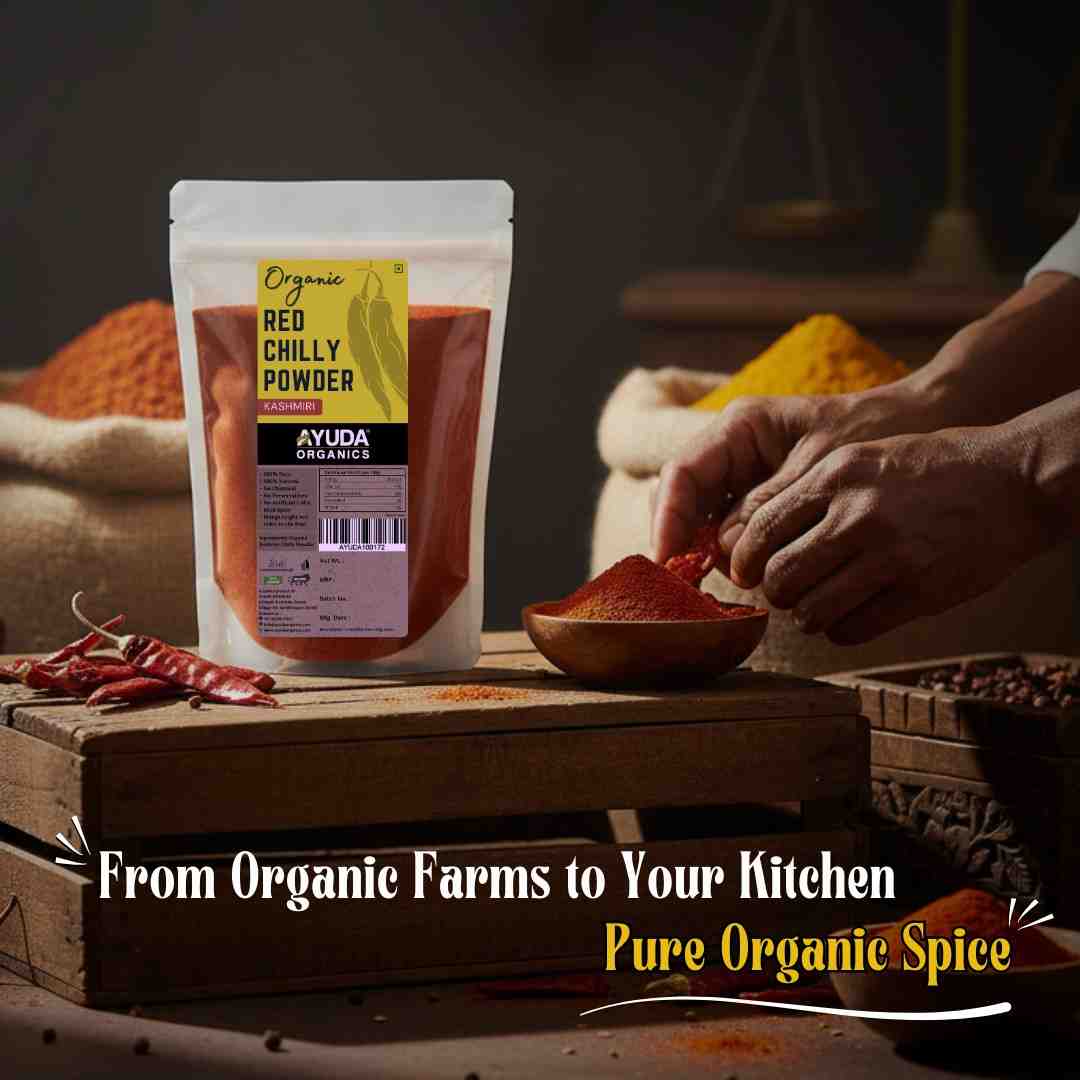 Organic Kashmiri Red Chilly Powder