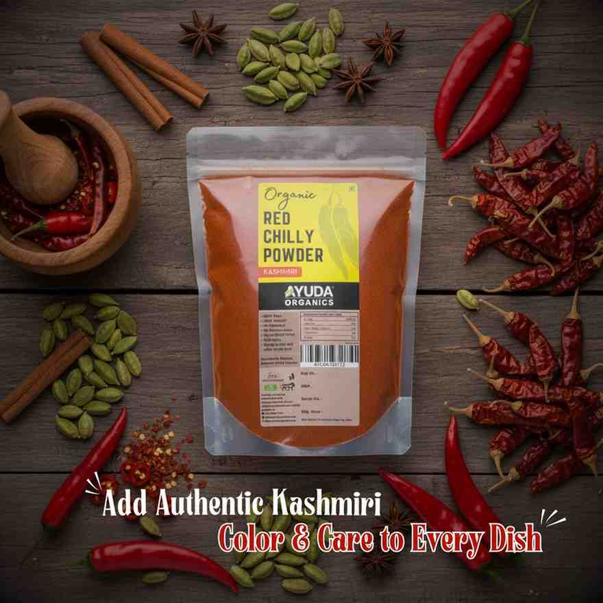 Organic Kashmiri Red Chilly Powder