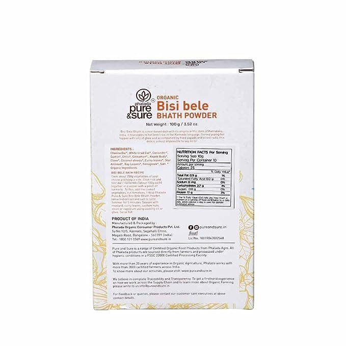 Pure & Sure Bisi Bele Bhath Powder