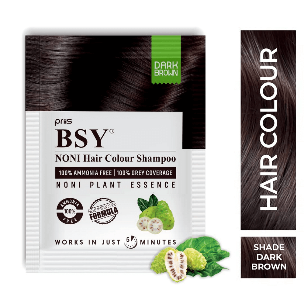PRIIS Trading Company BSY Noni Dark Brown Hair Color Shampoo