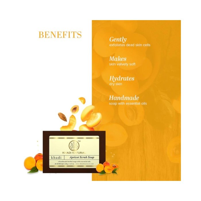 Khadi Naturals Apricot Scrub Soap