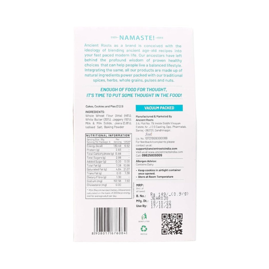 Ancient Roots Jeera Cookies