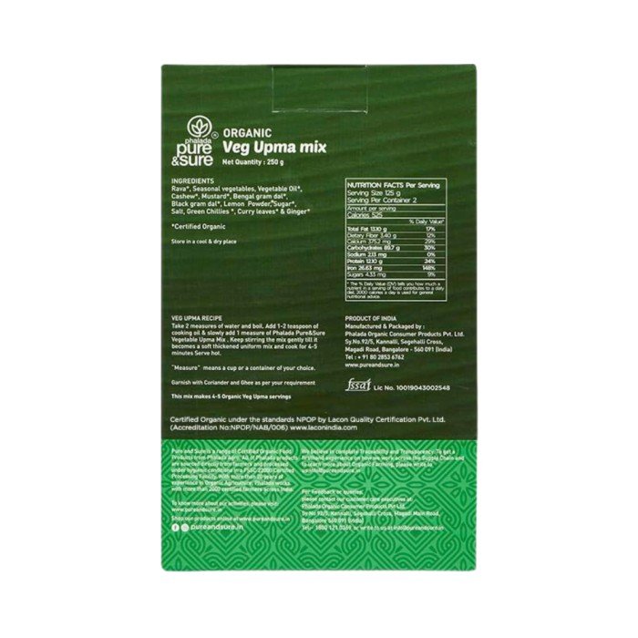 Pure & Sure Vegetable Upma Mix