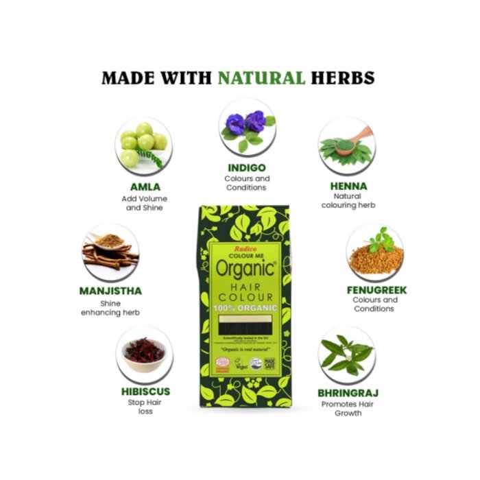 Radico Organic Hair Color Organic - Soft Black