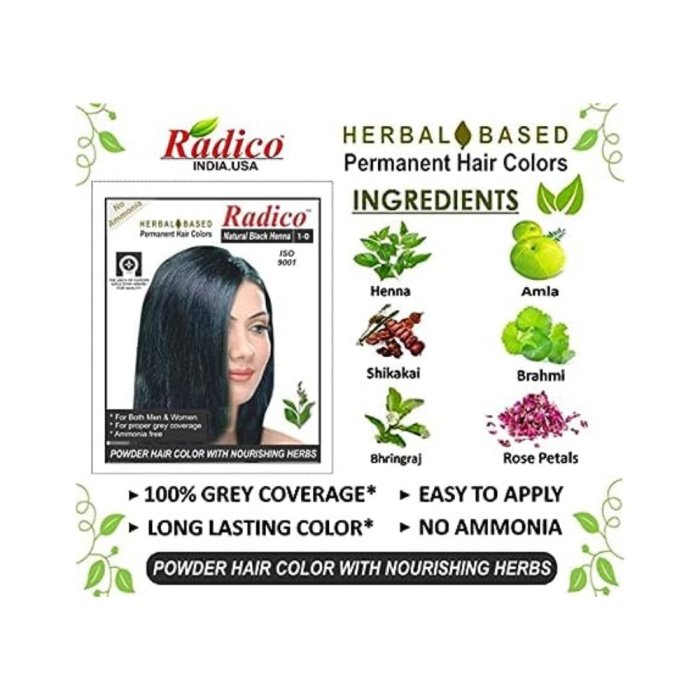 Radico Organic Natural Black Color
