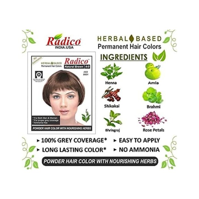 Radico Organic Natural Burgundy Color