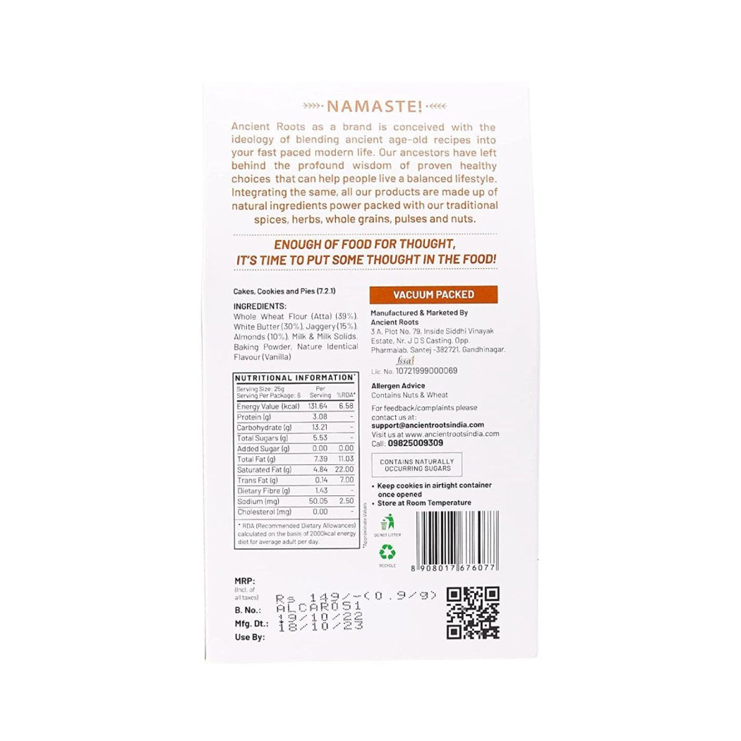 Ancient Roots Almond Cookies