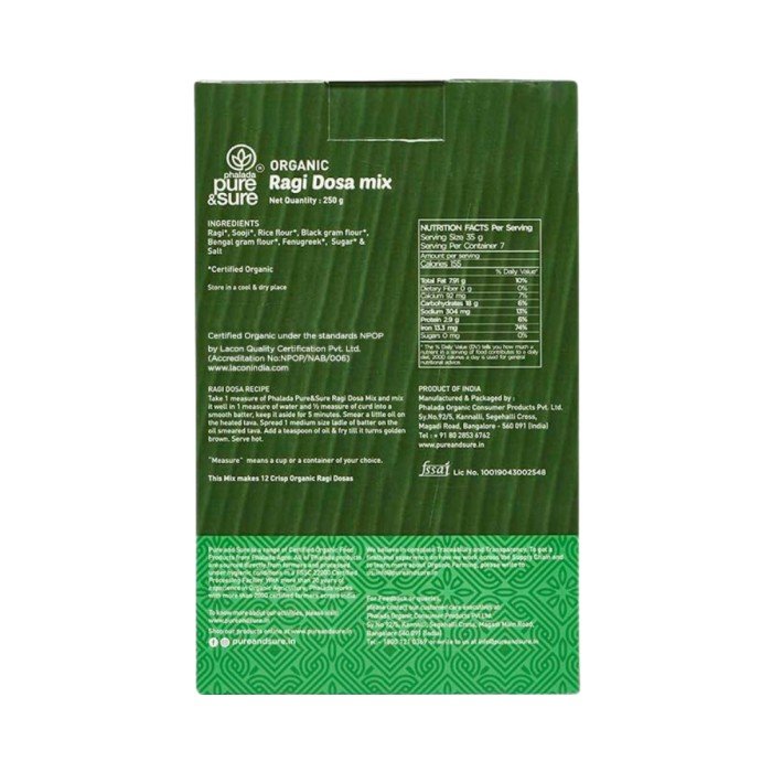 Pure & Sure Ragi Dosa Mix