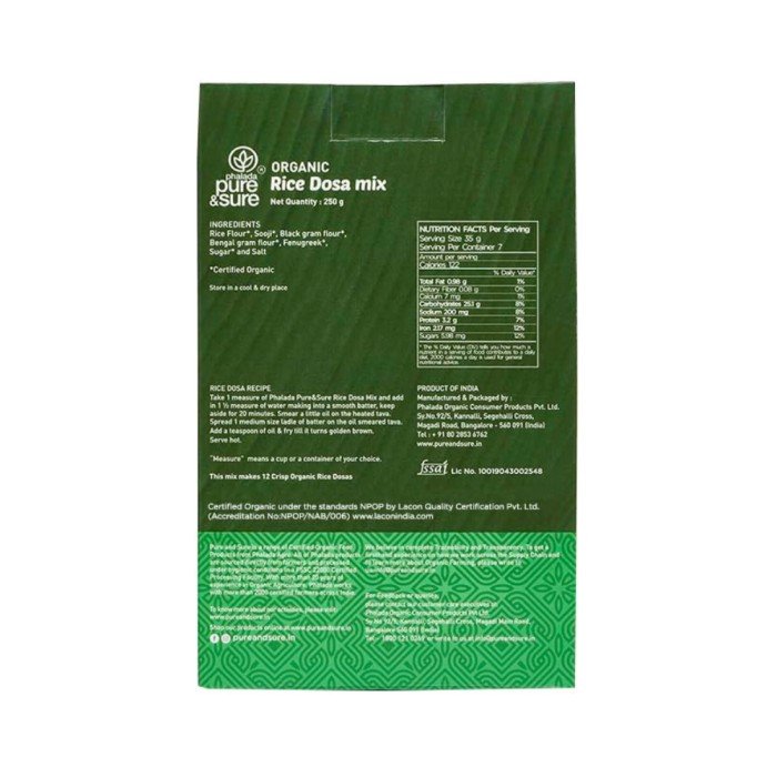 Pure & Sure Rice Dosa Mix