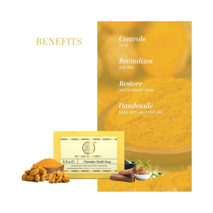 Khadi Naturals Chandan Haldi Soap