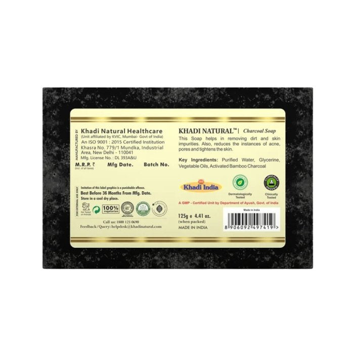 Khadi Naturals Charcoal Soap