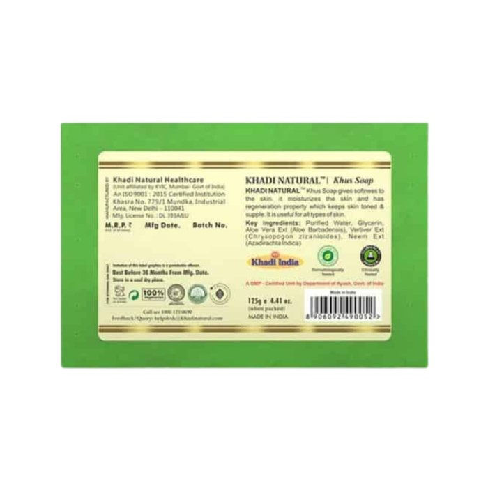Khadi Naturals Khus Soap