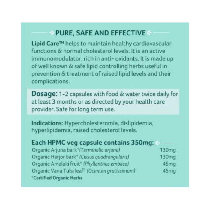 Organic India Lipid Care - Cholestrol Control Supplement Capsule