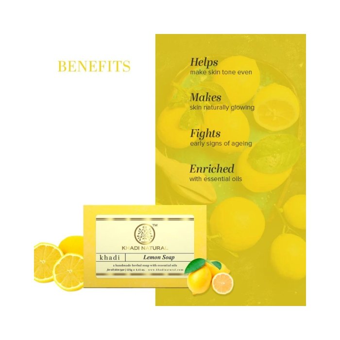 Khadi Naturals Lemon Soap