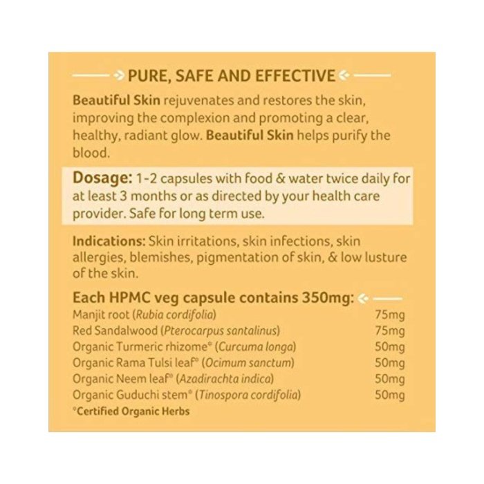 Organic India Beautiful Skin Capsule