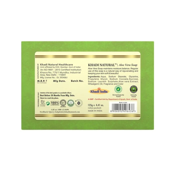 Khadi Naturals Aloevera Soap