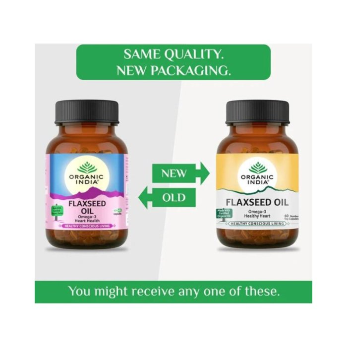 Organic India Flaxseed Oil Capsule