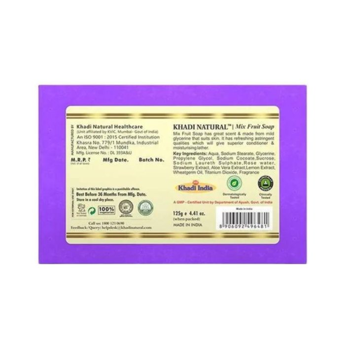 Khadi Naturals Pure Lavender Soap