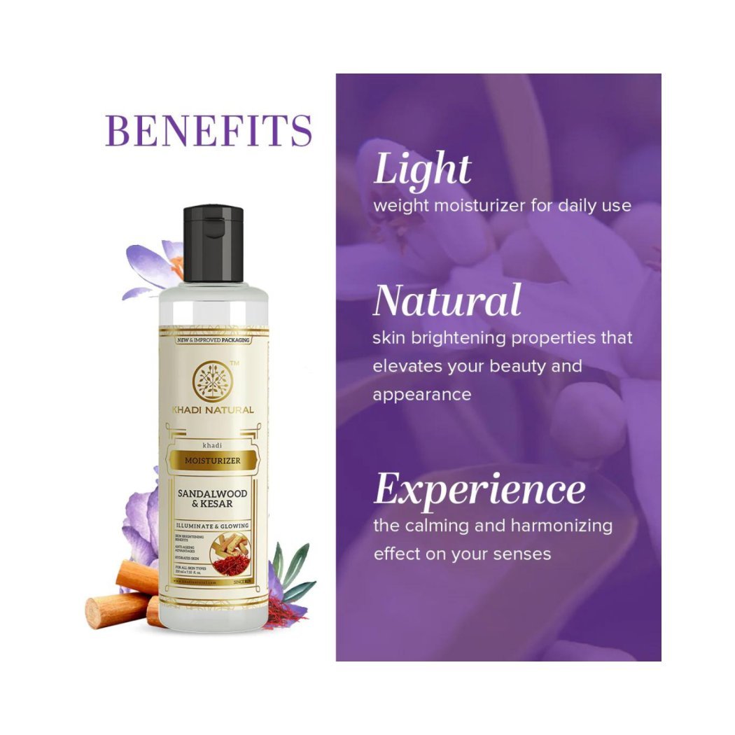 Khadi Naturals Sandalwood & Kesar Moisturiser