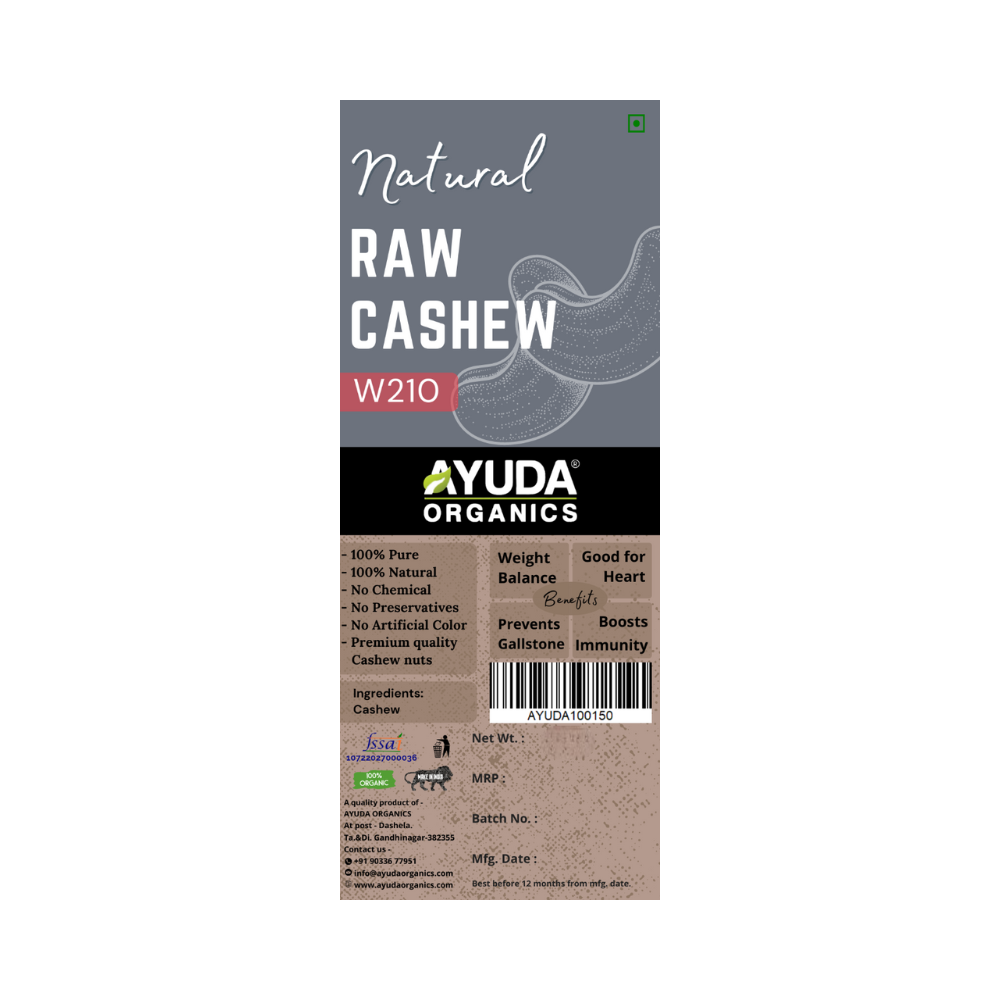 Ayuda Organics Cashew (Kaju W210)