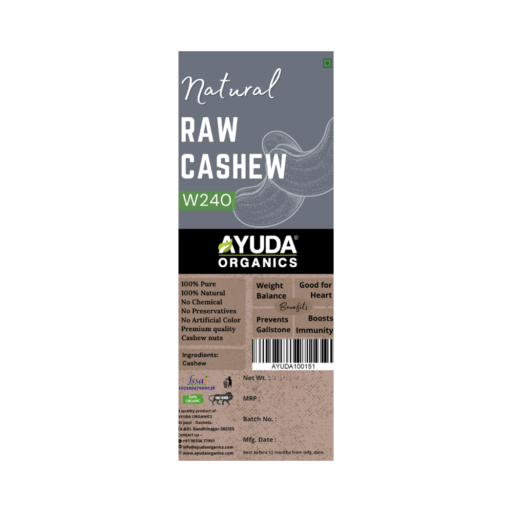 Ayuda Organics Cashew (Kaju W240)