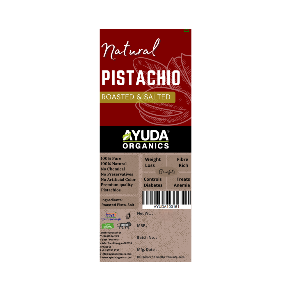 Ayuda Organics Pista (Roasted & Salted)
