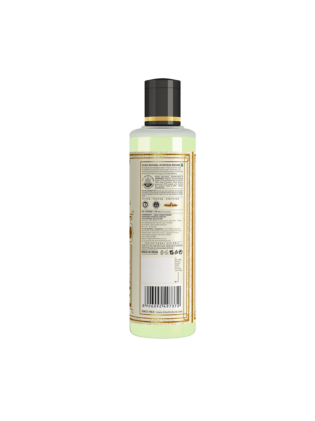 Khadi Naturals Greentea & Alovera Hair Conditioner (SLS & Paraben Free)