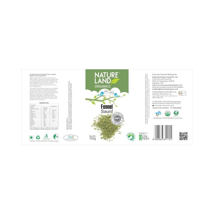 Natureland Organics Fennel (Saunf)