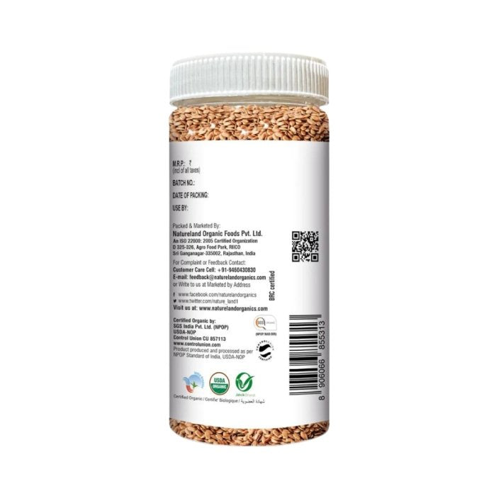 Natureland Organics Flaxseed Raw