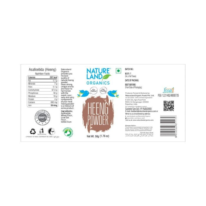 Natureland Organics Hing Powder