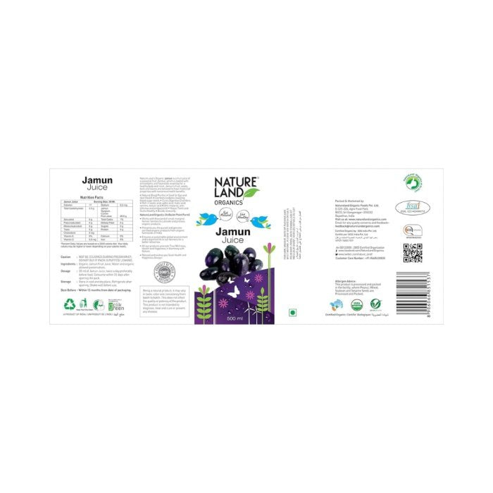 Natureland Organics Jamun (Black Plum) Juice