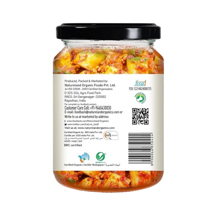 Natureland Organics Mango Pickle