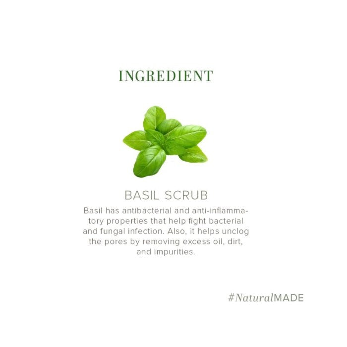 Khadi Naturals Basil Scrub Soap