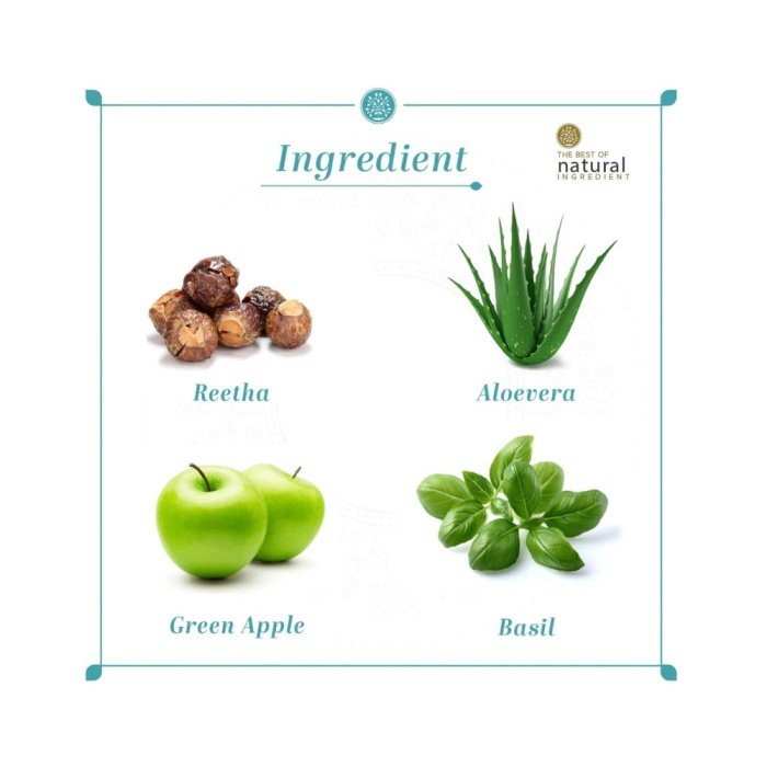 Khadi Naturals Green Apple Hair Cleanser & Conditioner