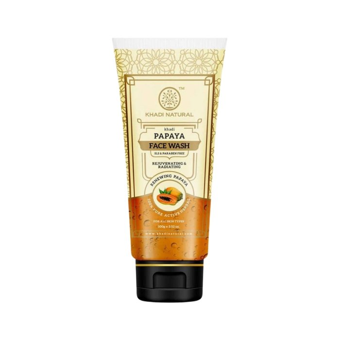 Khadi Naturals Papaya Facewash (SLS & Paraben Free)
