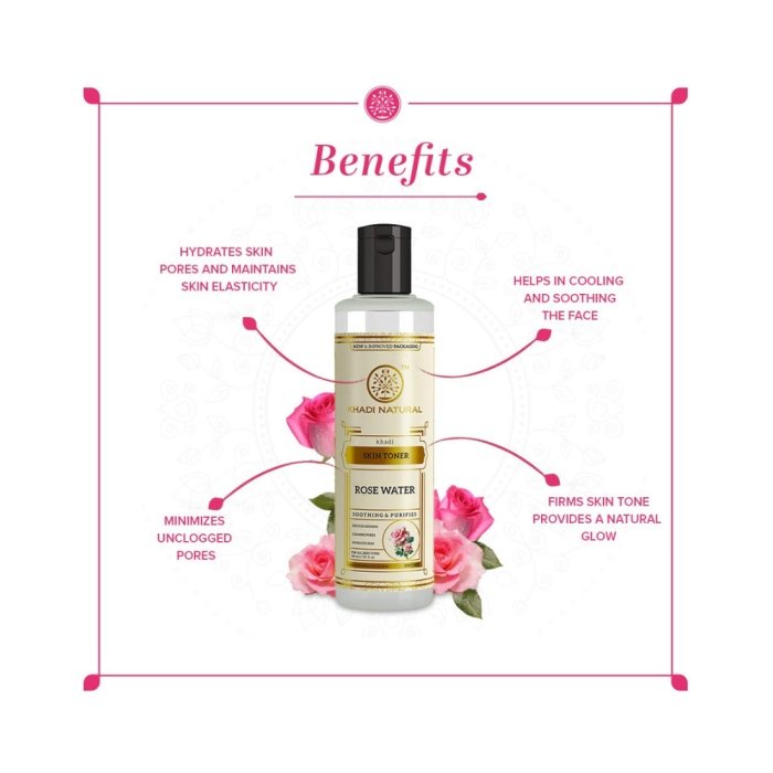 Khadi Naturals Pure Rose Water Skin Toner