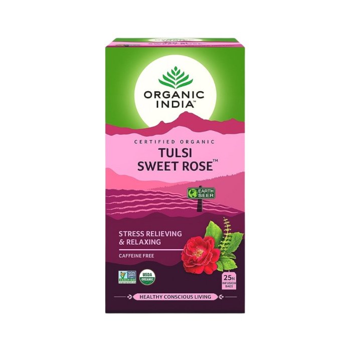 Organic India Tulsi Sweet Rose - Caffeine Free