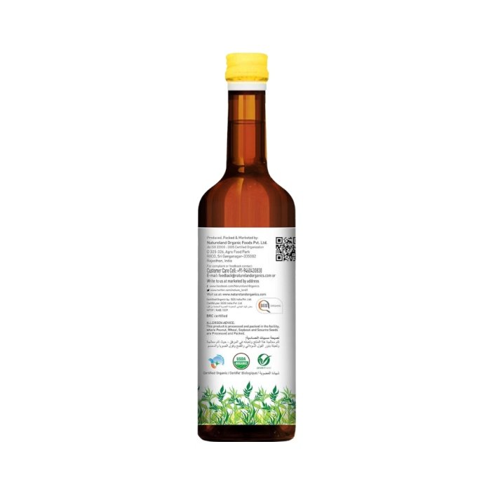 Natureland Organics Black Sesame Oil