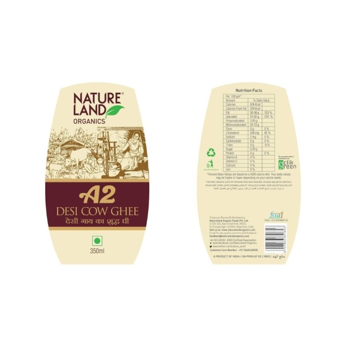 Natureland Organics A2 Desi Cow Ghee