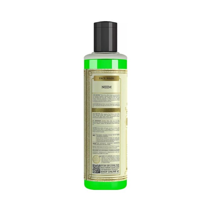 Khadi Naturals Neem Facewash (SLS & Paraben Free)