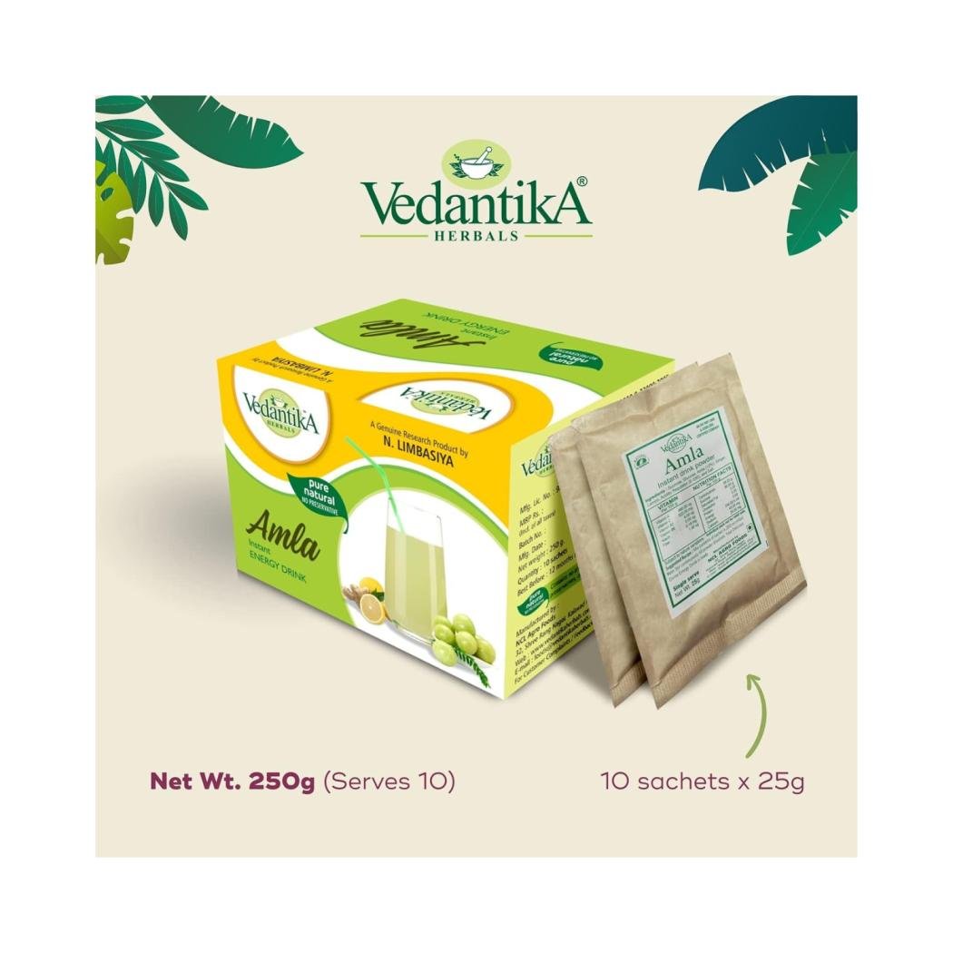 Vedantika Herbals Amla Energy Drink (10 Sachets)