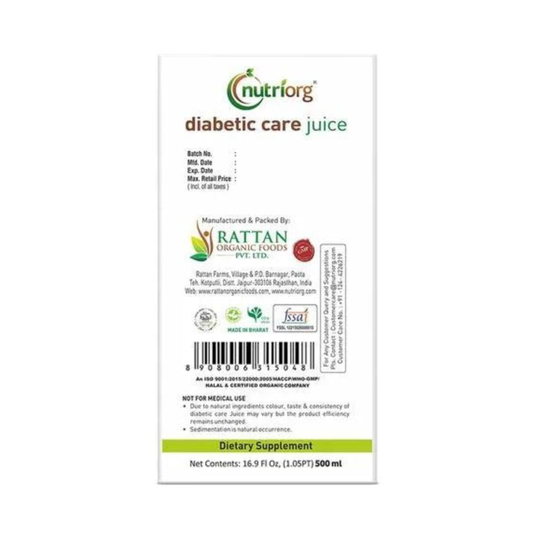 Nutriorg Diabetic Care Juice