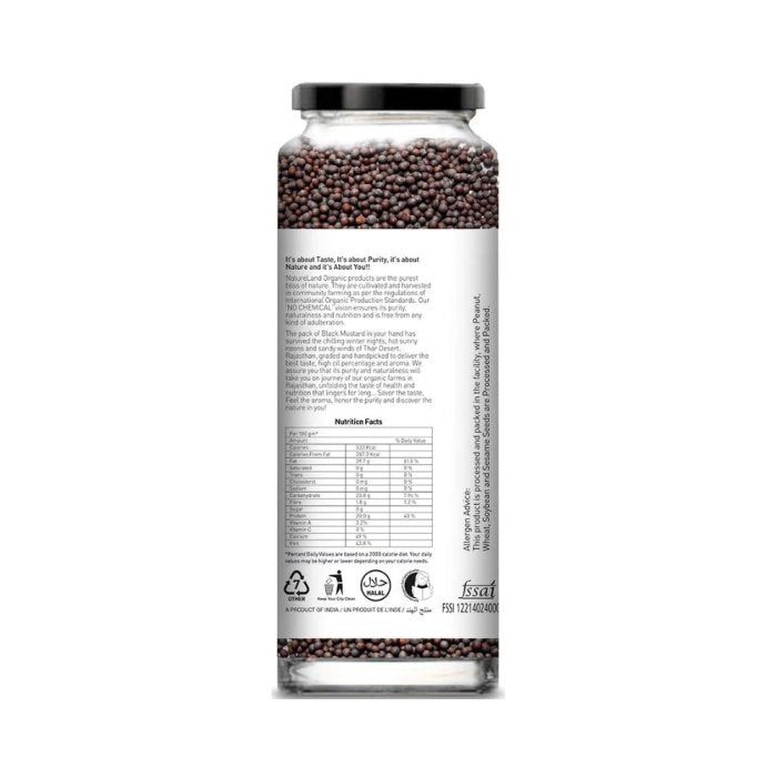 Natureland Organics Mustard Black Seeds