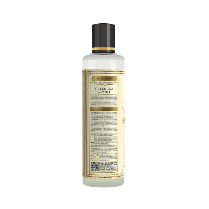 Khadi Naturals Green Tea & Mint Bodywash (SLS & Paraben Free)