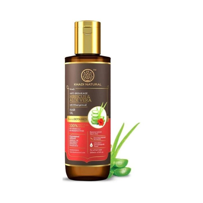 Khadi Naturals Hibiscus & Aloevera Hair Oil