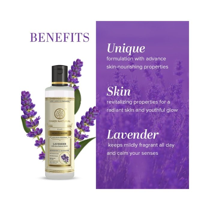 Khadi Naturals Lavender Fairness Moisturiser (SLS & Paraben Free)