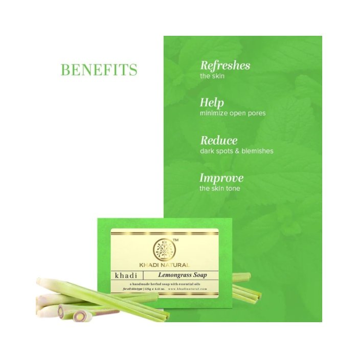 Khadi Naturals Lemongrass Soap