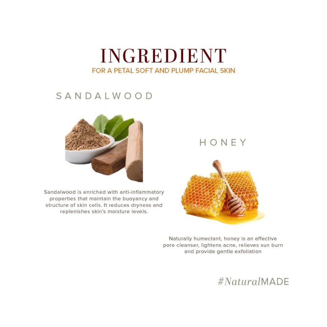 Khadi Naturals Sandalwood & Honey Facewash