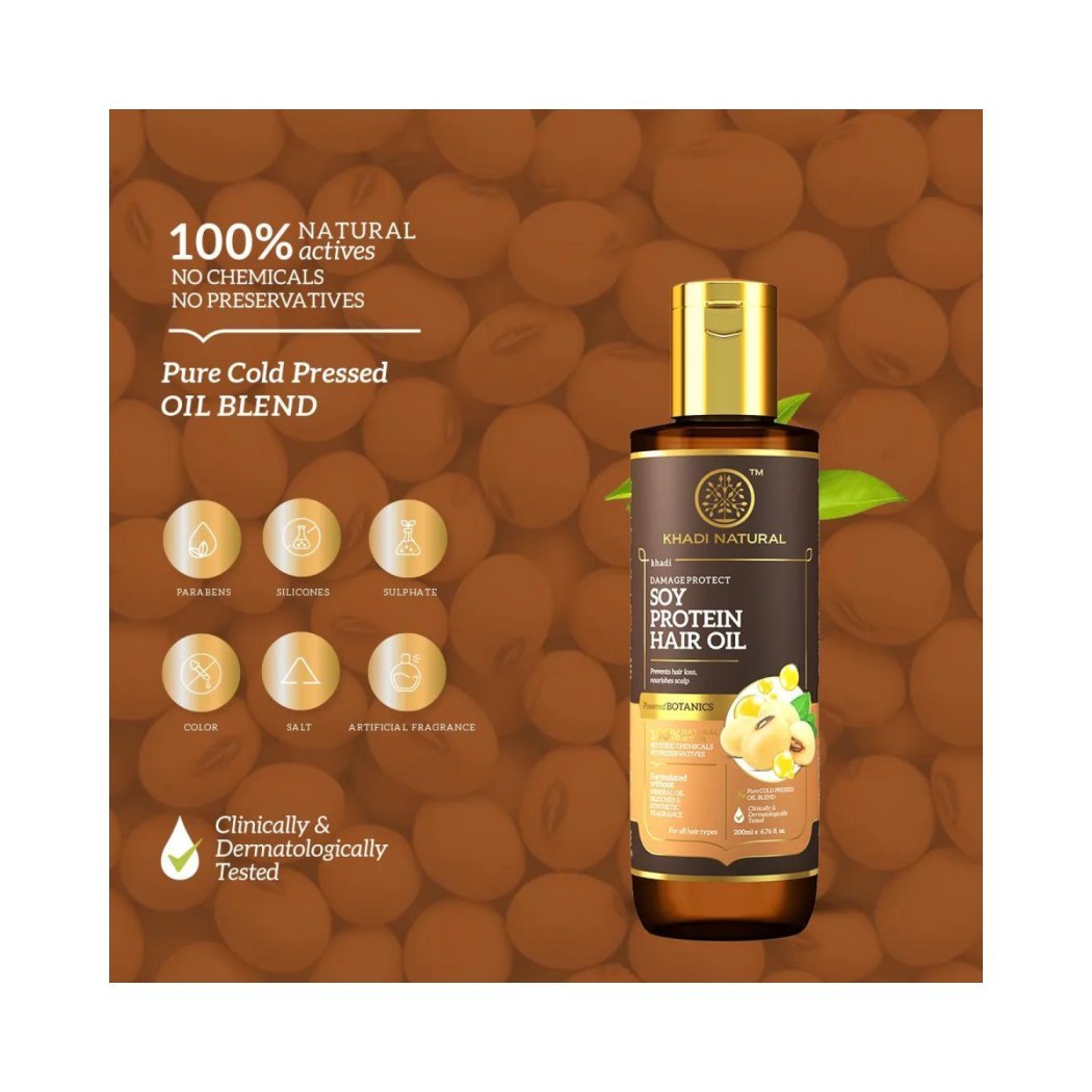 Khadi Naturals Soya Protein Hair Oil
