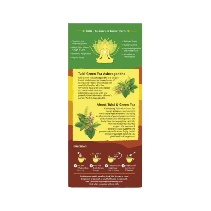 Organic India Tulsi Ashwagandha Green Tea